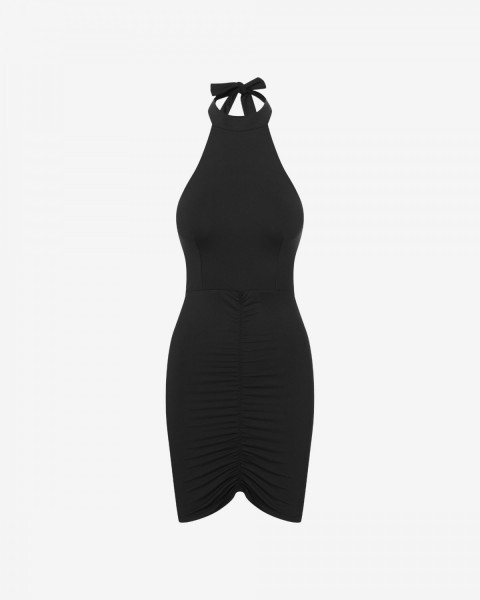 zestaw-paramaribo-czarny-komplet-wieczorowy-sukienka-halter-rekawiczki-dlugie-stringi-promees-made-in-poland