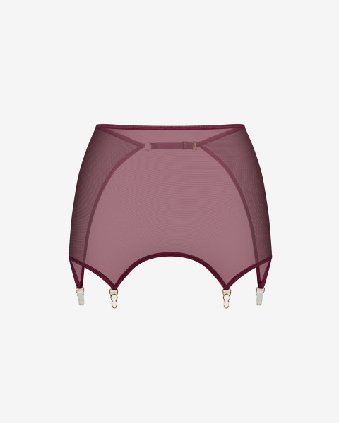 gwen burgundy // garter belt